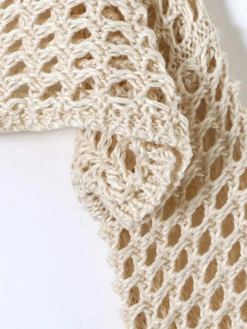 Crochet Cropped Pullover