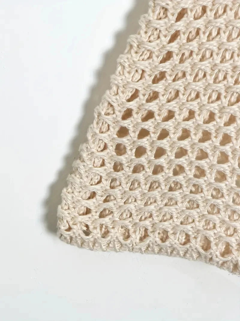 Crochet Cropped Pullover