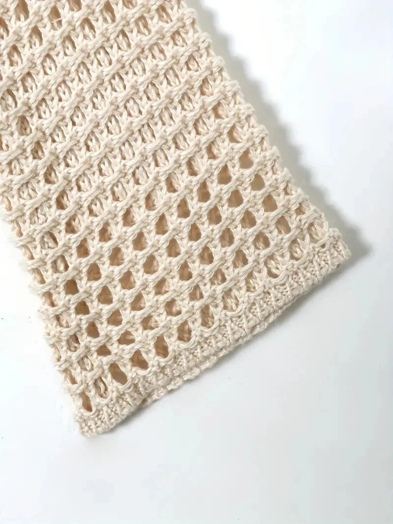 Crochet Cropped Pullover