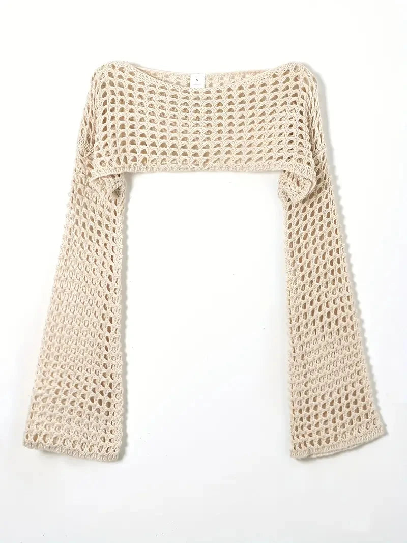 Crochet Cropped Pullover